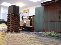 An unusual view of the Buccabury Town Loco Shed